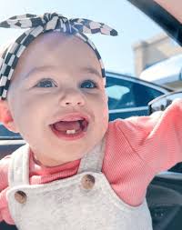 Checkerboard Baby Head Wrap for Girls I by Bella Boutique 12-24