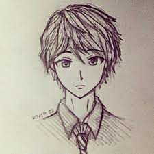 Anime angel ange anime anime boys dark anime guys manga boy cosplay anime guy drawing manga drawing demon manga. Drawing Simple Anime Boy Face Drawing