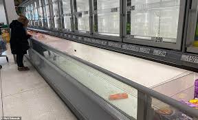 In the fruit and veg section, they sold mangoes, pineapples and kilo bags of potatoes. Brexit Shoppers Despair As Border Chaos Leaves Food Shortages Daily Mail Online