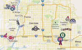 The cactus leaguers formed in 2012 when four gentlemen, known in certain circles as. Cactus League Stadium Map W Team Logos Spring Training Sun City West Park City
