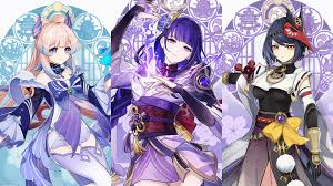 Want to discover art related to baal_genshin_impact? Genshin Impact 2 1 Baal Kokomi And Sara S Official Character Details Arts Revealed The Click
