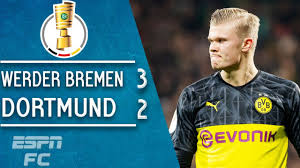 Knapp eine halbe stunde durften. Werder Bremen 3 2 Borussia Dortmund Erling Haaland Gio Reyna Score In Loss Dfb Pokal Youtube