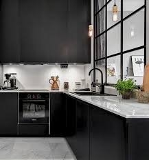 55 Black Kitchen Cabinets Design Kok Inredning Koksdesign Koksrenovering