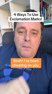 4 ways to use exclamation marks. Bosh! #englishlanguage #punctuation  #grammar #learnenglish #englishwriting