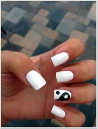 Imo, white nail art is the perfect way to spice up a. Simple Elegant Black And White Nail Art Nail And Manicure Trends
