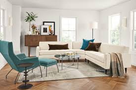 Reese Sectionals Modern Furniture Living Room Chair And Ottoman Ottoman In Living Room