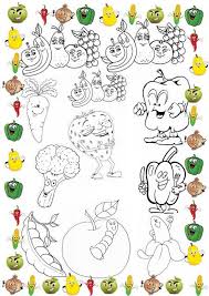 Fructe Si Legume De Colorat Planse De Colorat Pentru Copii Universul Piticilor Video Chatting