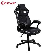 Costway Ergonomic Computer Gaming Chair Armchair Executive Chair High Back Lift Chair Swivel Chair Office Furniture Hw Computer Chair Office Chair Gaming Chair