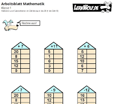 Übungsblätter für mathe ab der grundschule mit lösungen. Leoprogmahe Rechnen 1 Klasse Ubungen Kostenlos