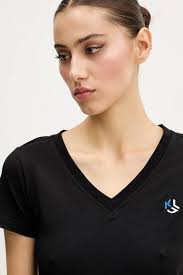 Tričko Karl Lagerfeld Jeans, barva černá