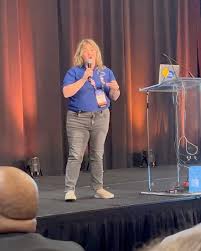 ACES President and Associate Professor of Counseling, Dr. Margaret Lamar  leading the ACES Business Meeting and talking about the ACES Initiatives  for the current year. #pauproud #paufaculty #aces