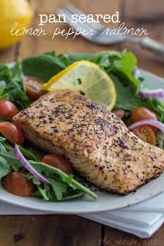 Pan Seared Lemon Pepper Salmon The Recipe Critic Pepper Salmon Recipes Lemon Peppered Salmon Recipes Recipes