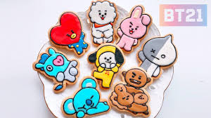 Bts bt21 official authentic goods sitting doll 20cm baby ver + tracking number. Bt21 Cookies Cooky Shooky Tata Rj Koya Mang Chimmy Van Youtube