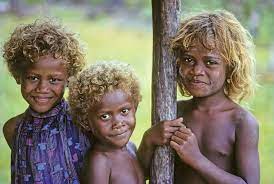 However, we're all hair for it. Solomon Islands Black And Blonde Melanesian People Natural Blondes