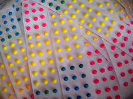 They are small dots of candy on a strip of paper. Sometimes You D Eat Wax Paper Candy Buttons Dots Candy Penny Candy
