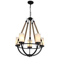 Maybe you would like to learn more about one of these? Wrought Iron And Natural Rope Chandelier Rustic Farmhouse Overstock 31103656