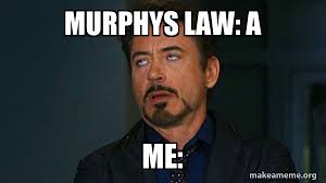 Murphys Law A Me Tony Stark Eye Roll Make A Meme
