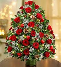 Holiday Flower Tree Luxury 1800flowers Com 107933 Christmas Flower Arrangements Christmas Floral Arrangements Christmas Flowers
