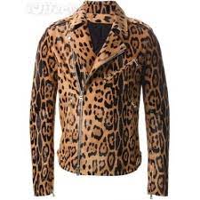 Men S Leopard Print Biker Leather Jacket Leopard Print Jacket Leopard Jacket Jackets