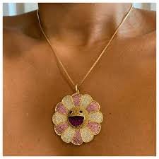 Murakami Japanese Flower Japanese Flowers Murakami Necklace