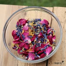 Drying out flowers with salt. Flower Garden Bath Soak Blend