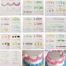 Talk about cakes piping practice sheets techniques, let's see these wilton cake decorating practice sheets, wilton cake decorating practice sheets printable and wilton. 12pcs Cake Icing Piping Diy Practice Drawing Board Template Paste Fondant Decorating Buy At A Low Prices On Joom E Commerce Platform