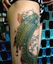 Dark And Green Koi Fish Tattoo Tattoo Designs Free Tattoo Designs Fish Tattoo Design