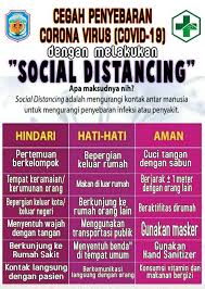 Social Dintancing Di 2020 Spanduk Corona Sabun