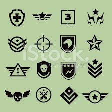 Military Symbol Army Icons Black Isolated Military Logo Military Graphics Symbols