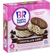 Oreos never cease to amaze me with their new and innovative flavor combinations. Baskin Robbins Ice Cream Sandwiches Chocolate Chip 4 Pack Sandwiches Bars Superlo Foods