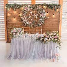 Pin By Tammie Purcell On Jeri Lynn S Wedding In 2021 Head Table Wedding Backdrop Wedding Table Wedding Decorations