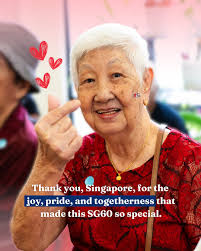What does SG60 mean to you? To us, it's about honouring those who came  before us: our elders. From a high-energy drumfit session at SLEC Active  Ageing Centre (Care) @ Chong Pang