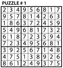 Share some of the online pi day activities you chose with a classmate or family member. Sudoku Puzzle Education World
