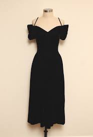 Vintage 80s Black Velvet Dress Small Sweetheart Neckline Formal Dress Off The Shoulder 1950s Style Fitted Cockt Black Velvet Dress Velvet Dress 80s Dress
