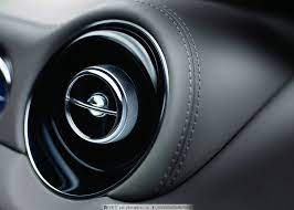 捷豹汽车空调出风口银色零件皮革缝线交通工具现代科技 toyota logo car interior vehicle logos