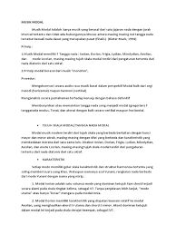 Jarak nada yang satu dengan yang lain disebut. Musik Modal