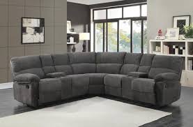 Hall 3 Piece Reclining Sectional At Menards Living Room Furniture Front Room Furnishings Living Room Decor Images