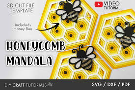 Layered Mandala Svg Honeycomb And Bee Diy Craft Tutorials