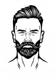 Handdrawn Man Head With Beard And Pompad Premium Vector Freepik Vector People Fashion Man Hair Beard Wallpaper Beard Illustration Beard Cartoon