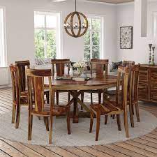 Get free shipping on qualified round, bar height patio dining tables or buy online pick up in store today in the outdoors department. Bedford X Pedestal Rustic Round Dining Table With Chairs Set
