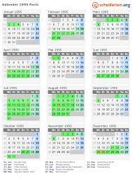 Kalender jawa memadukan berbagai macam sistem. Kalender 1995 Paris