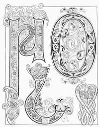 Plate Viii Examples From The Book Of Kells 9th Century From Lessons In The Art Of Illuminating By W J Lo Book Of Kells British Museum Celtic Artwork