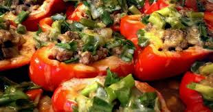 Stuffed Red Bell Peppers Without Rice Recipe By Erica Recipe Stuffed Peppers Stuffed Bell Peppers Red Bell Pepper