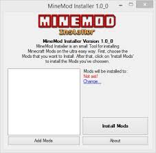 To use them, just create an empty mod pack and drop in mods to the appropriate mod folder for the pack. Minemod Installer Install Mods Easy And Fast Version 1 2 0 Minecraft Mod