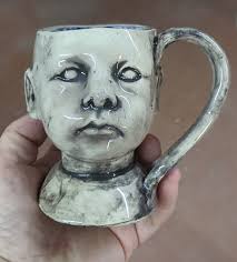Creepy Stoneware Mug