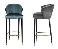 Nuka Bar Chair Contemporary Midcentury Modern Transitional Upholstery Modern Bar Stools Bar Stools Counter Chairs