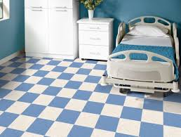 Black And White Checkered Floor Vinyl Armstrong 57508 Blue Dreams In A Checkerboard Pattern With Armstrong 51839 Classics Fortress White White Laminate Flooring Vct Flooring Flooring