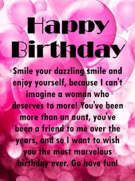 Happy Birthday Greetings For Aunt Pink Bubbly Happy Birthday Card For Aunt Birthday Greeting Cards By Davia Birthday Card For Aunt Happy Birthday Tia Happy Birthday Cards