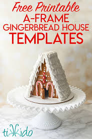 The Best Gingerbread House Recipe And Printable Templates Tikkido Com Gingerbread House Recipe Gingerbread House Template Homemade Gingerbread House