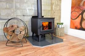 This small wood stove with a ceramic glass front, combines small size, good looks and convenience. True North Compact Wood Stove Smokeys Stoves